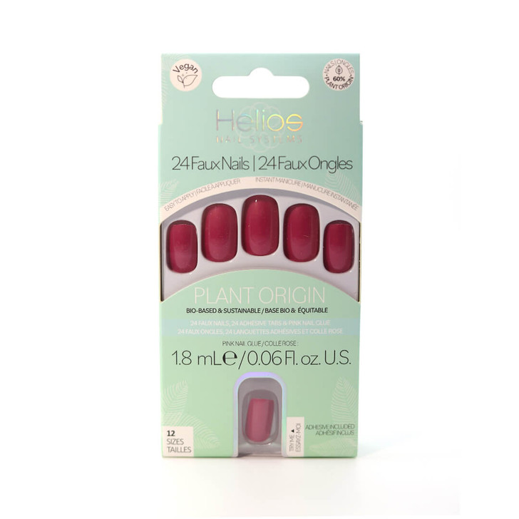 Plant Based Red Square Nail